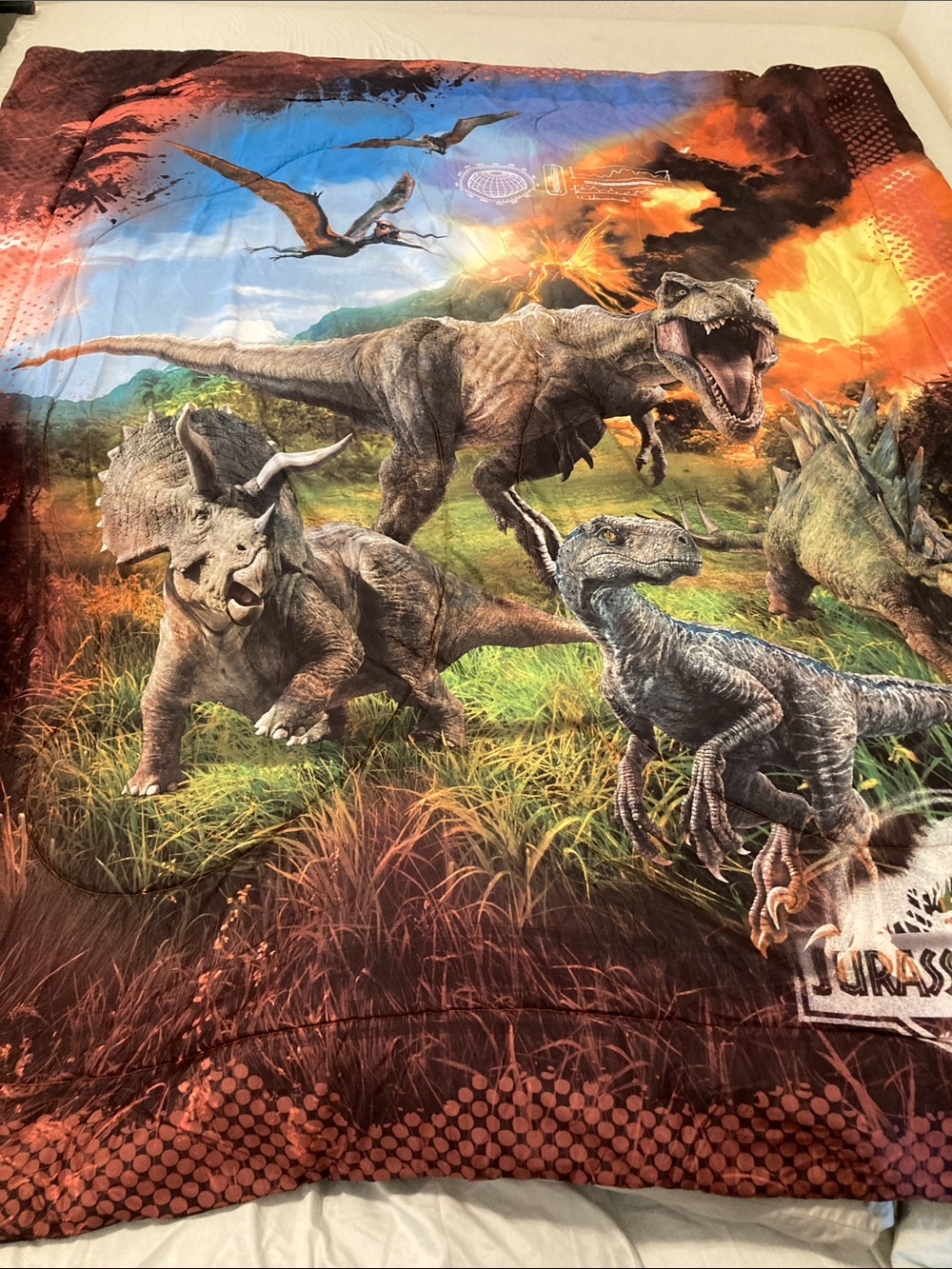 5 piece Jurassic world FULL bed set